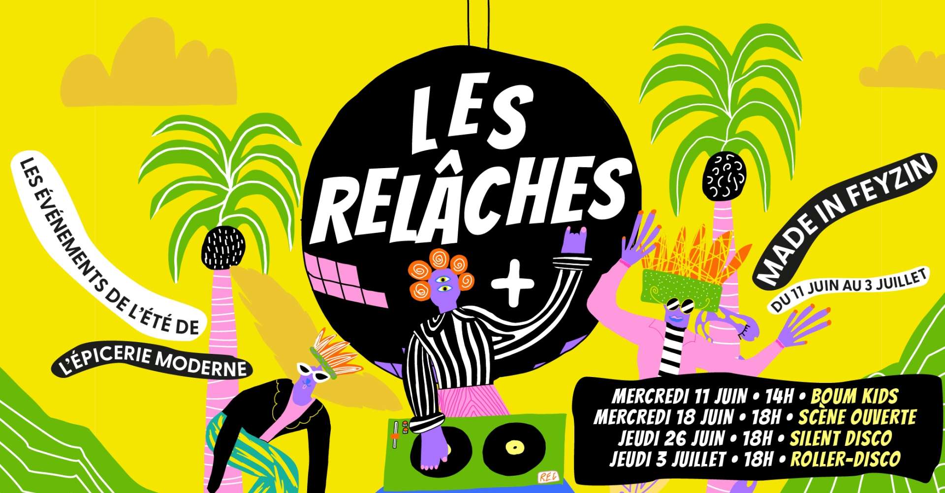 Illustration des Relâches 2025